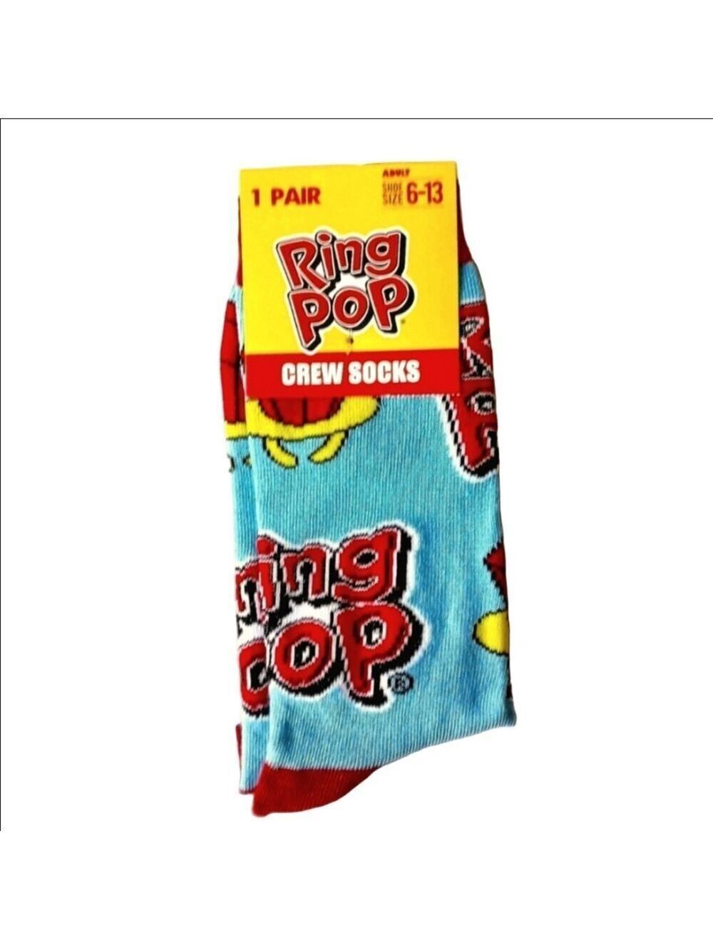4/$25 Ring Pop Candy Novelty Crew Socks Unisex New